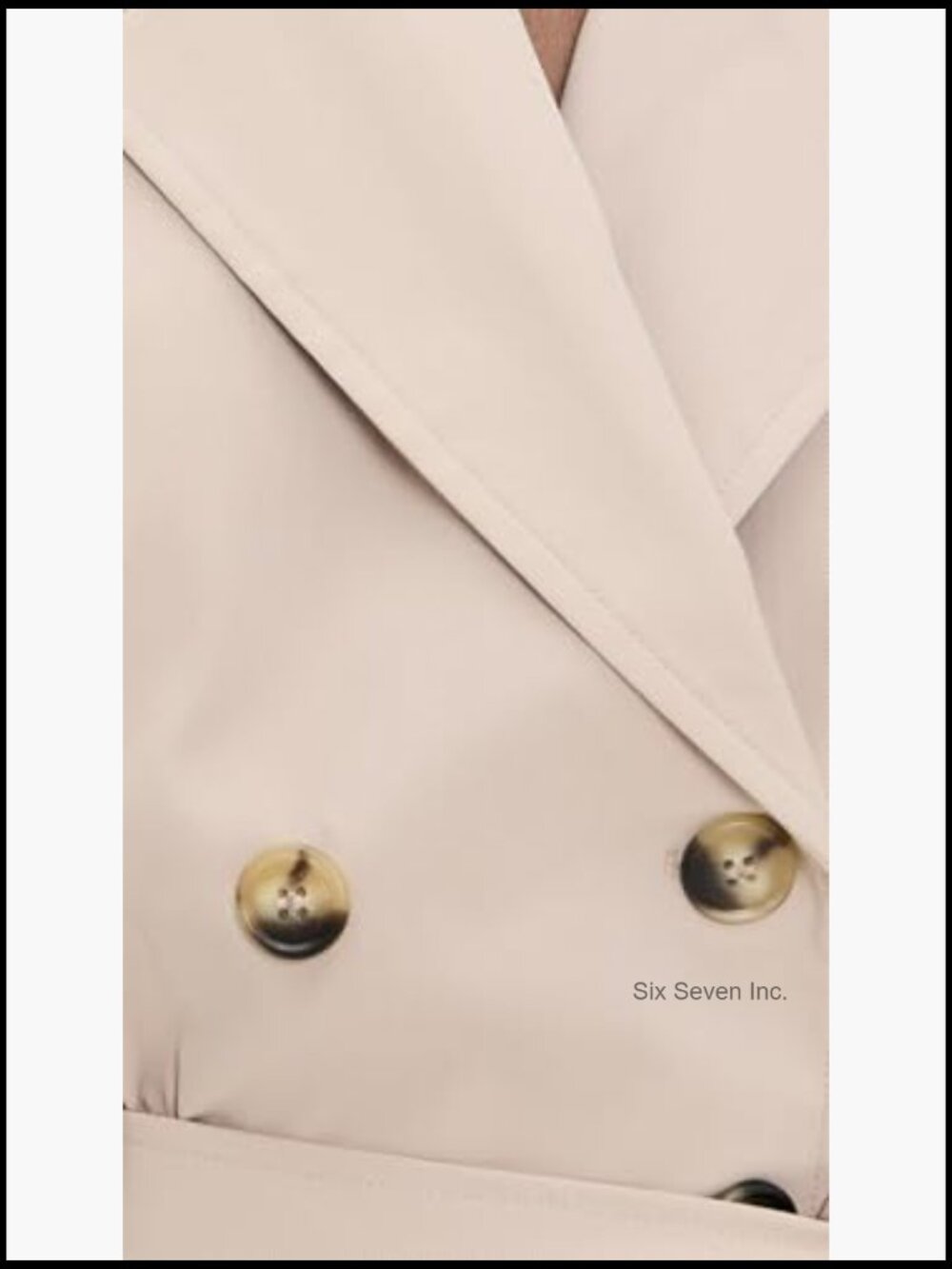 Double-Breasted Sleeveless Vest with Tie Belt and Padded Shoulders - Picture 6 of 6